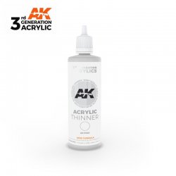 ACRYLIC Thinner 100ml - 3rd Gen Acrylic AK Interactive AK11500