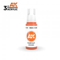 Medium Orange 17ml - 3rd Gen Acrylic AK Interactive AK11078