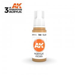 Tan Yellow 17ml - 3rd Gen Acrylic AK Interactive AK11116