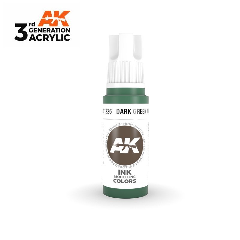 Dark Green INK 17ml - 3rd Gen Acrylic AK Interactive AK11226