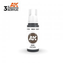 Night Blue INK 17ml - 3rd Gen Acrylic AK Interactive AK11228